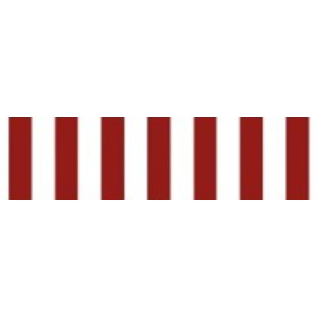 517 Red White PVC Awning - Stylish Outdoor Shade Solution