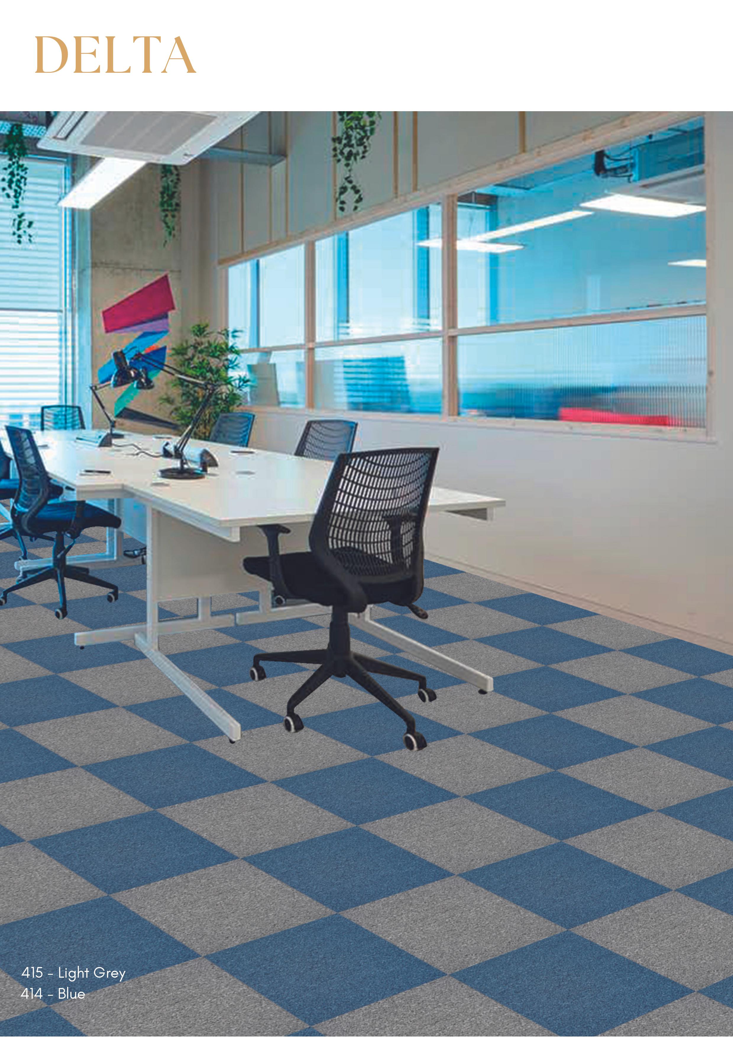 414 Blue 415 Light Grey Carpet Tiles | High-Quality Flooring Solutions