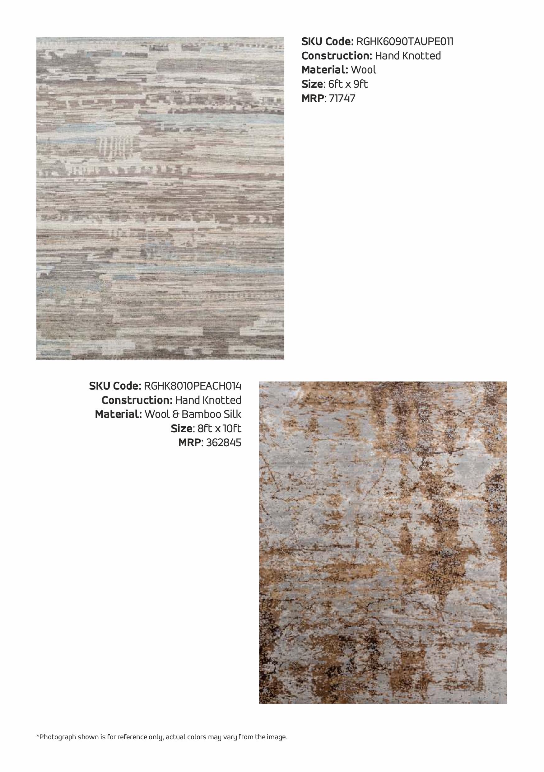 Handmade Wool Rugs for Luxurious Flooring - Various Sizes