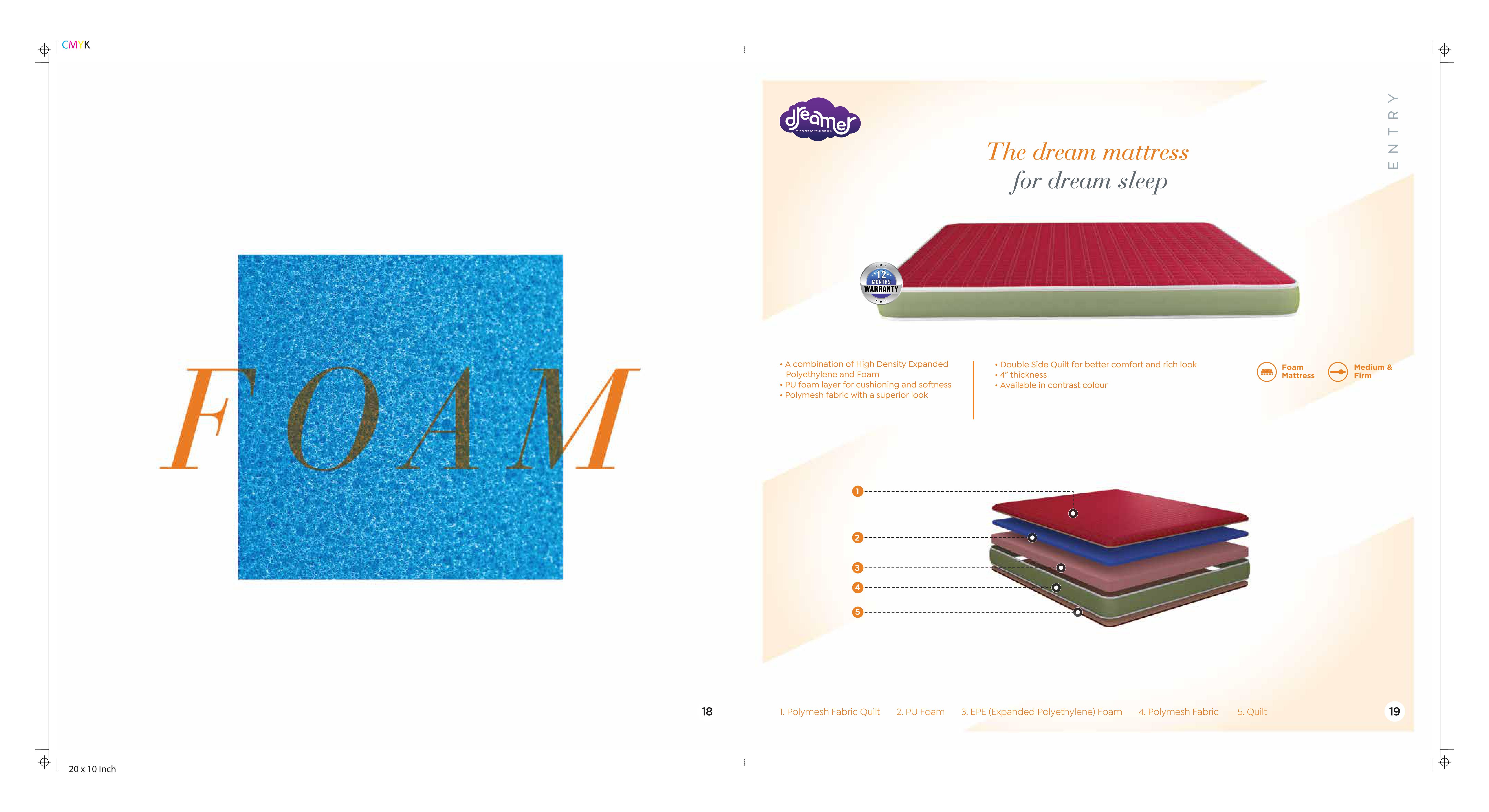 Foam Dreamer Nilkamal Sleep Mattress - Enhanced Comfort for Better Sleep