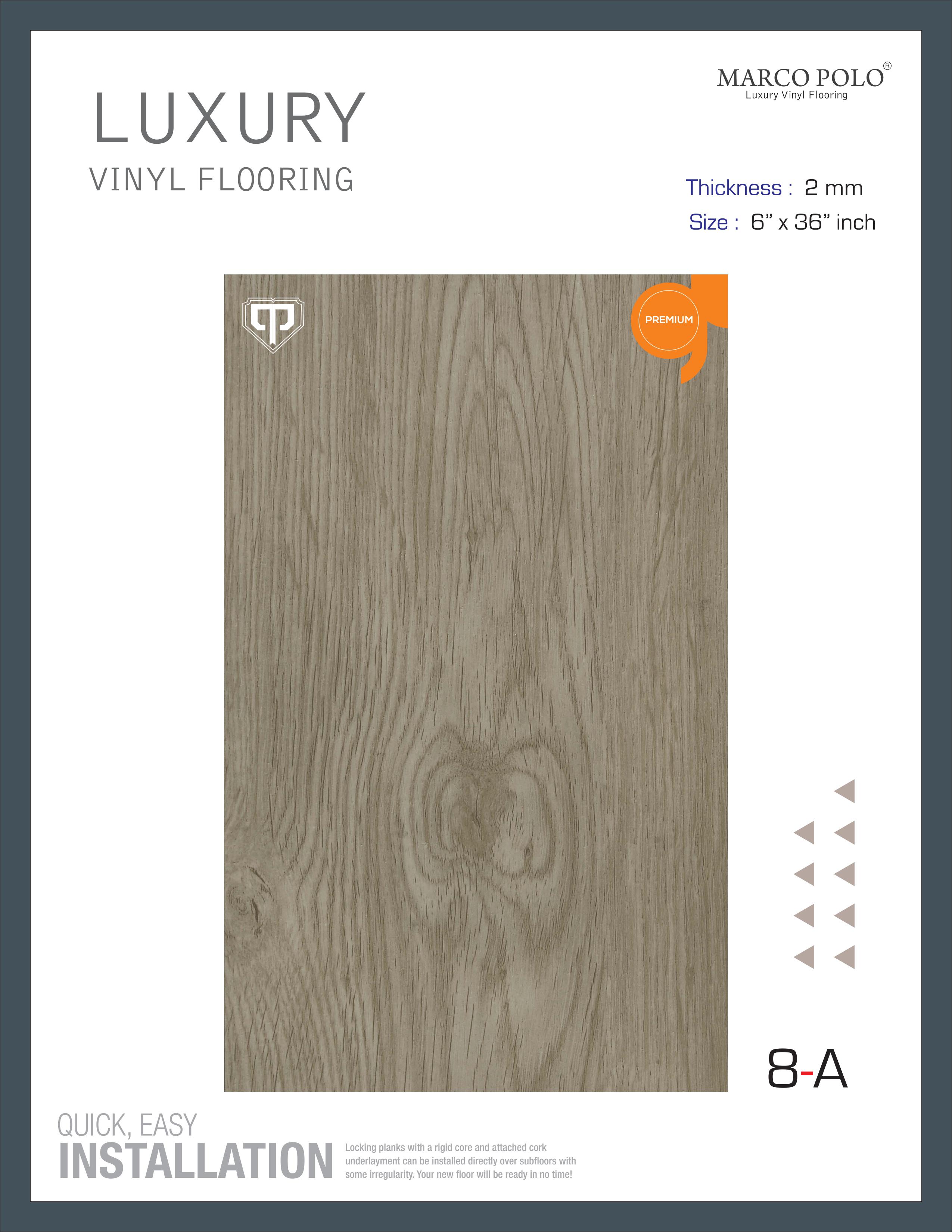 8-A Marcopolo PVC Plank Flooring - Durable & Stylish Flooring Solution