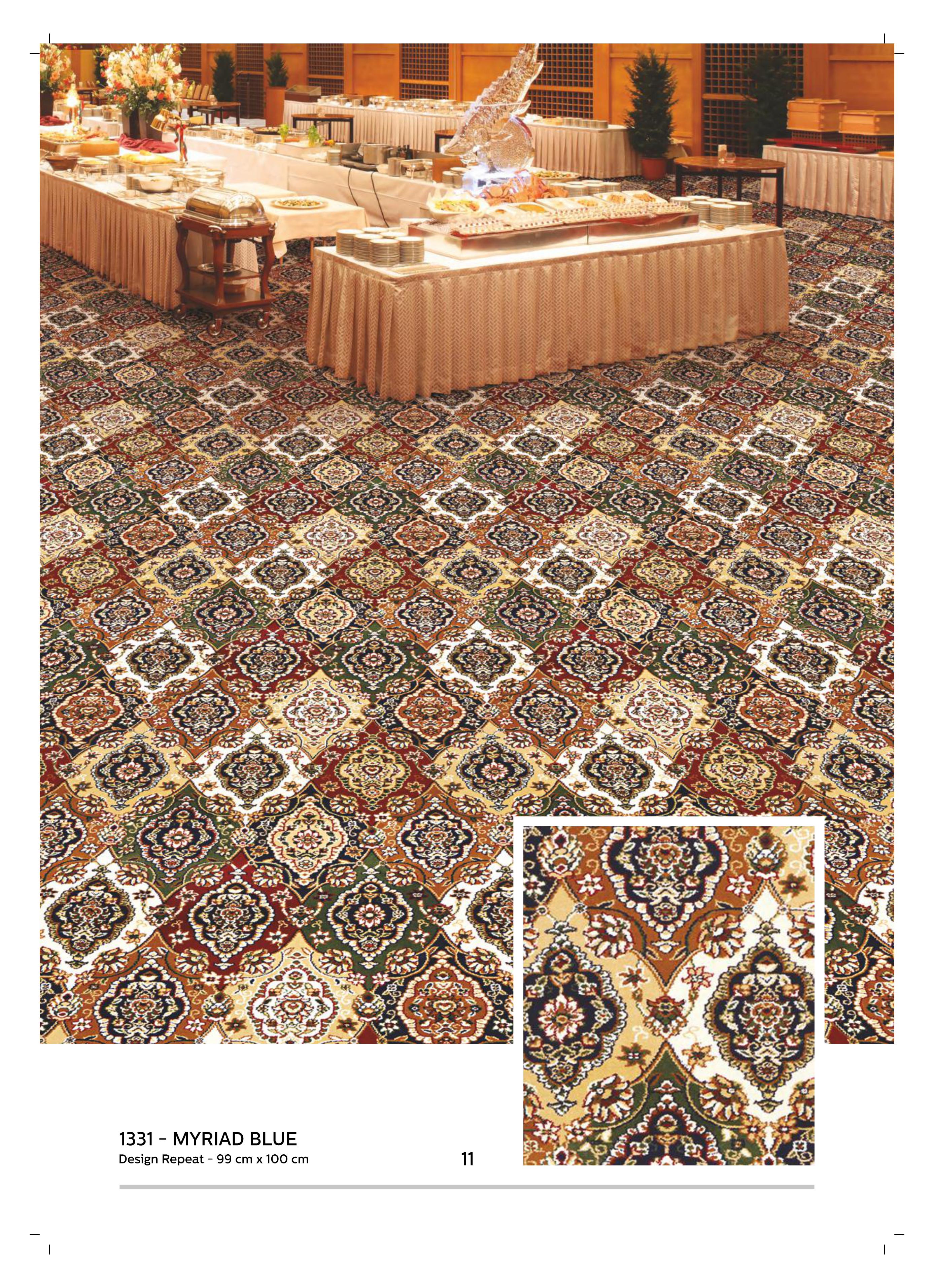 1331-Myriad Blue PRINTED Carpet Rolls - Quality Flooring Solutions