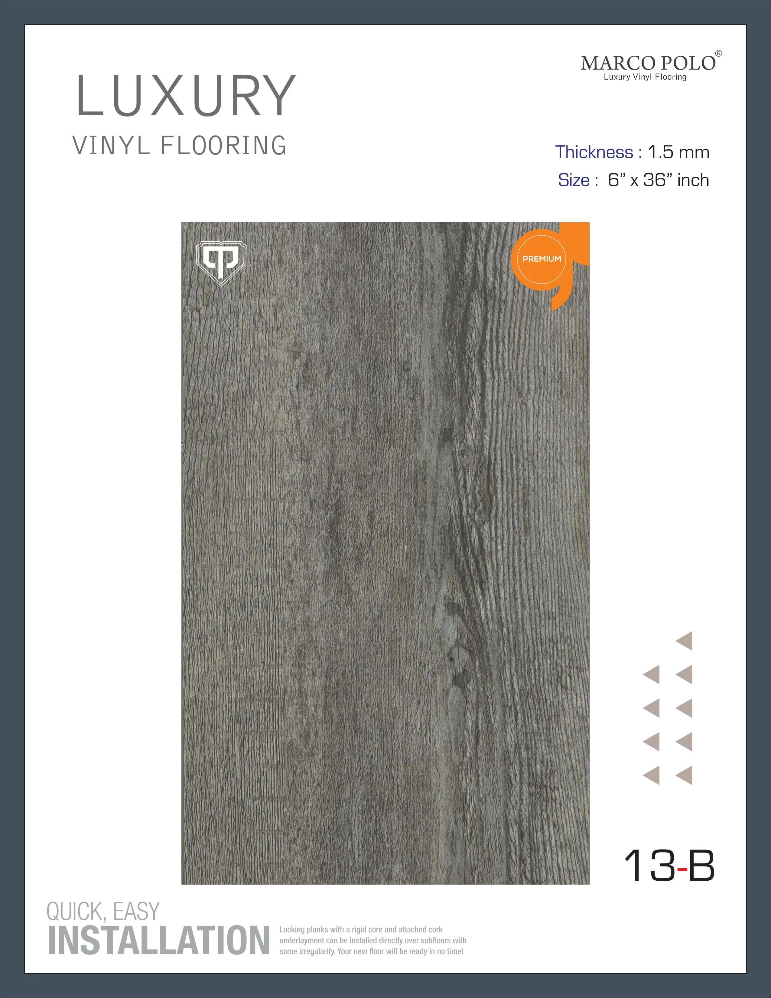 13-B Marcopolo PVC Plank Flooring - Durable and Stylish Flooring Solution