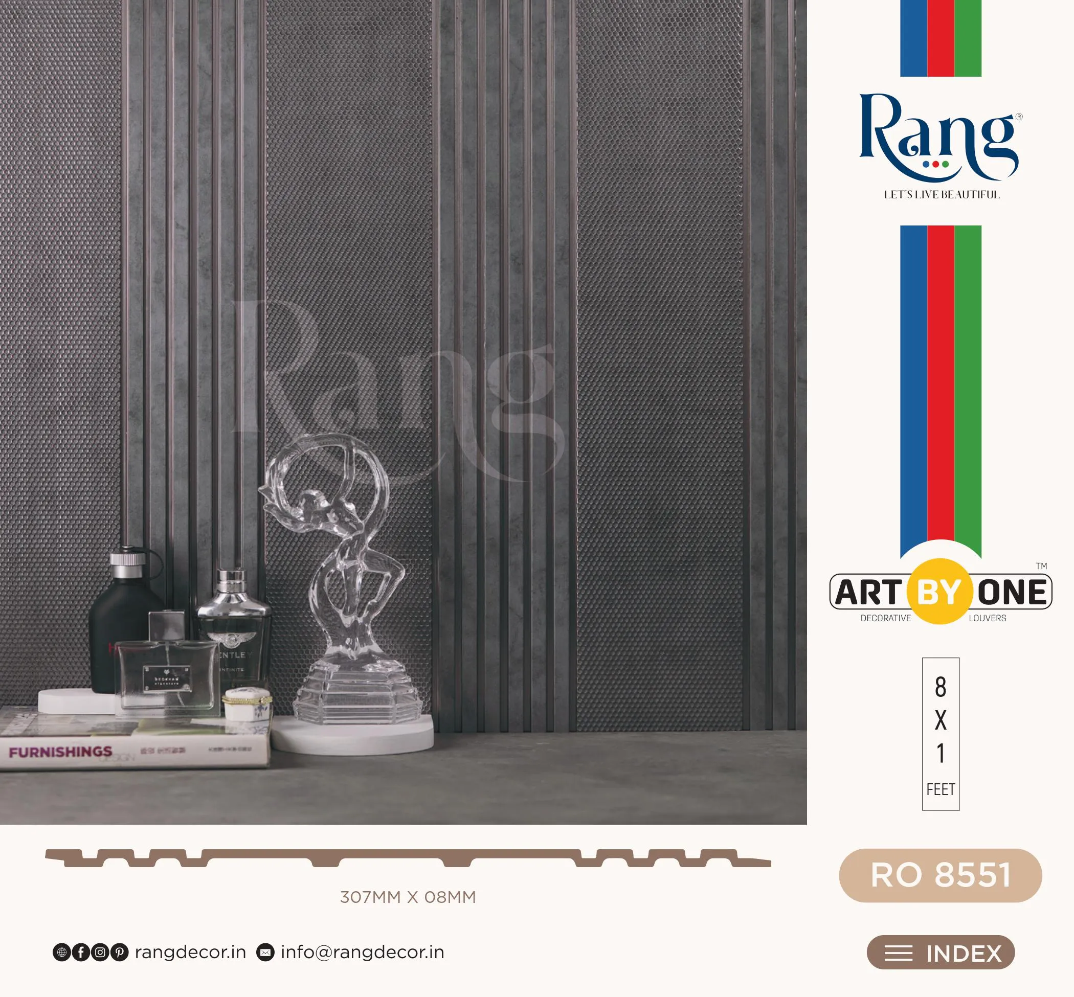 RO 8551 Charcoal Wall Panelling | Stylish & Durable Panels