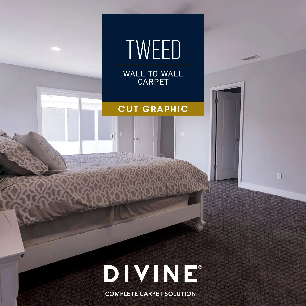 Divine Tweed Carpet Roll – Premium & Durable Flooring