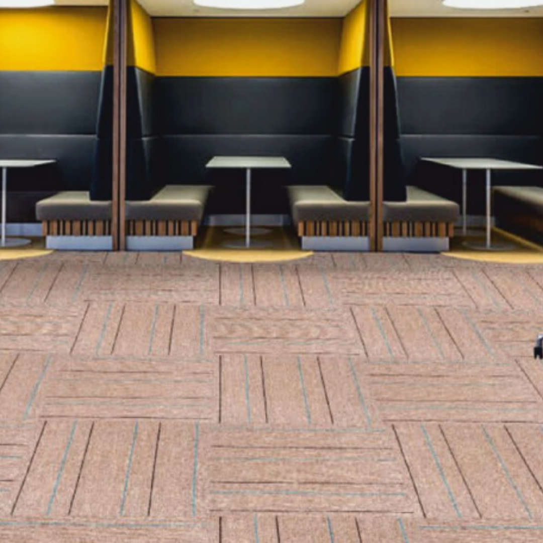 FO 24 Brown Carpet Tile | Level Loop Pile | PVC-Free Backing