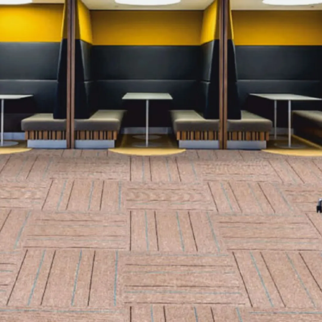 FO 24 Brown Carpet Tile | Level Loop Pile | PVC-Free Backing