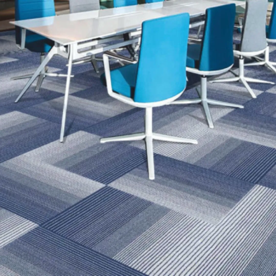 Alter AT 12 Sky Blue Carpet Tile - Level Loop Pile, 50cm x 50cm