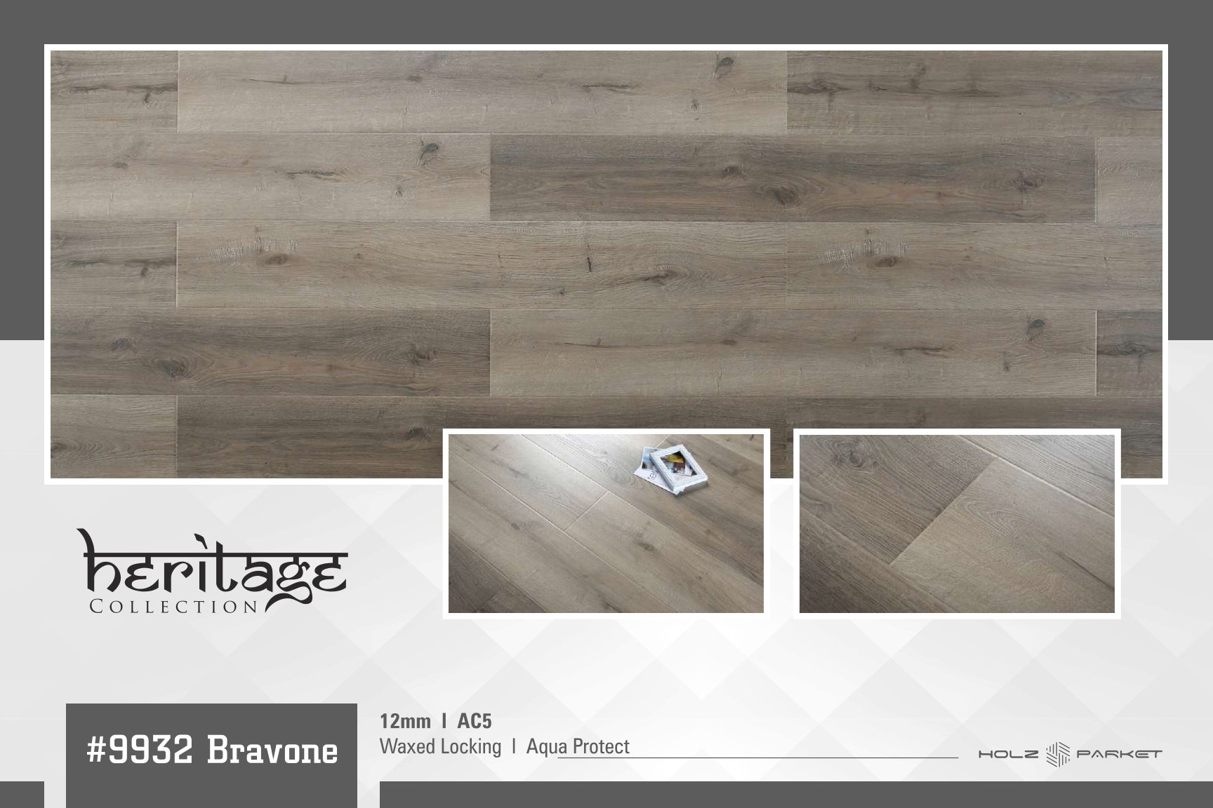 BRAVONE Heritage Lamiwood Laminate Flooring 12MM
