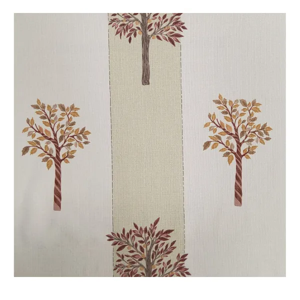 Quality Polo 100% Polyester Mustard Printed Linen Curtain SON-45