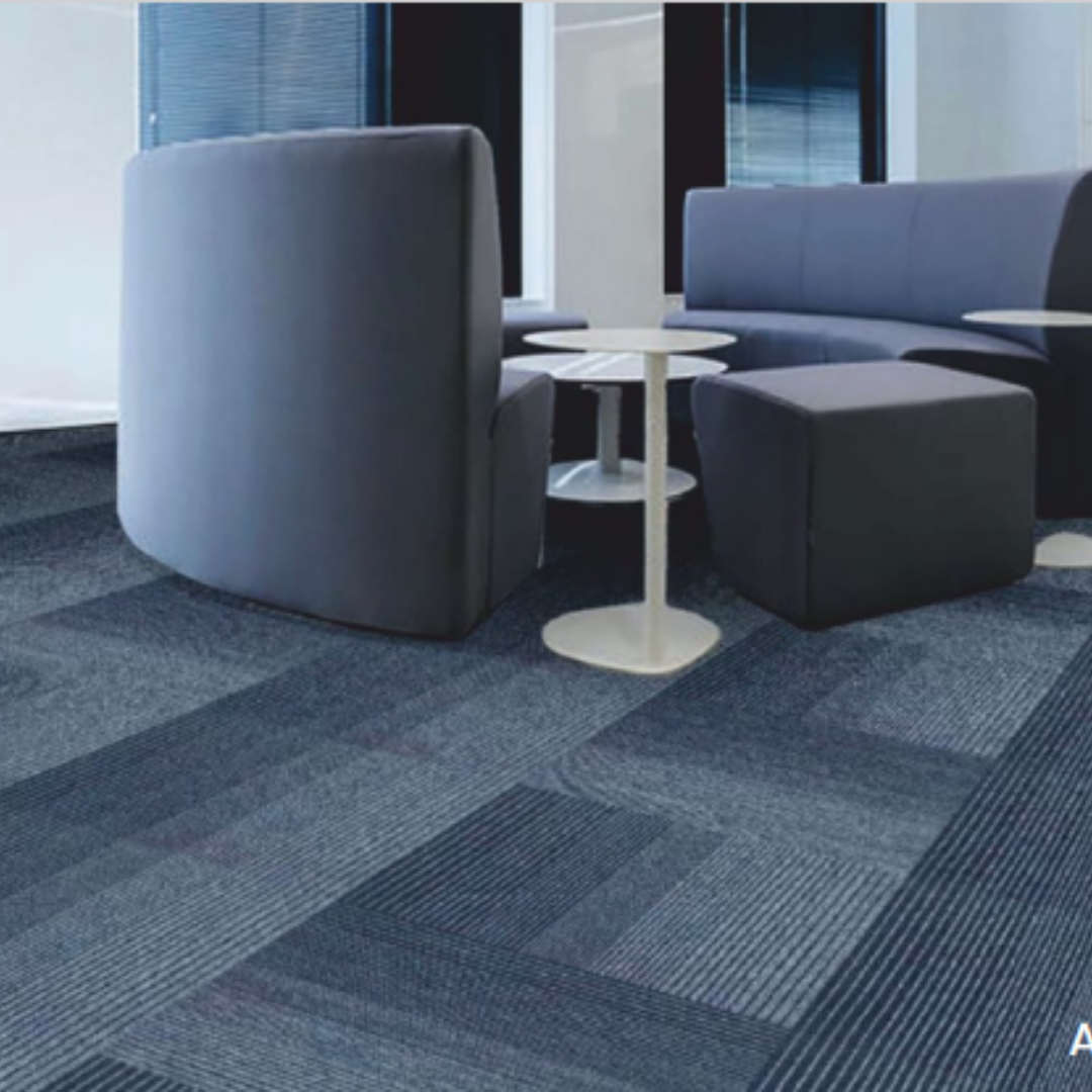 Navy Blue Atelier AT 13 Carpet Tile - Level Loop Pile