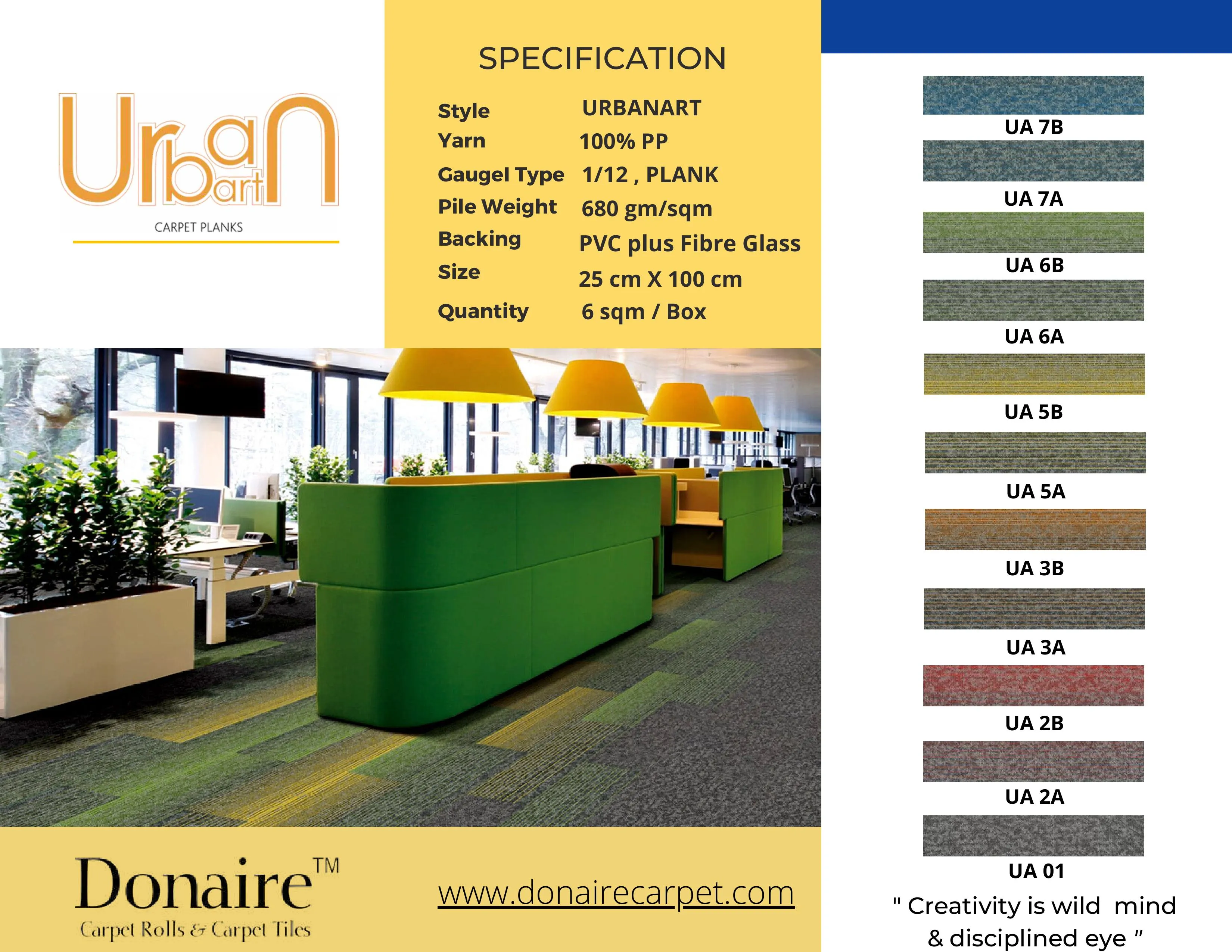 UrbanArt Donaire Carpet Tile – Stylish & Durable