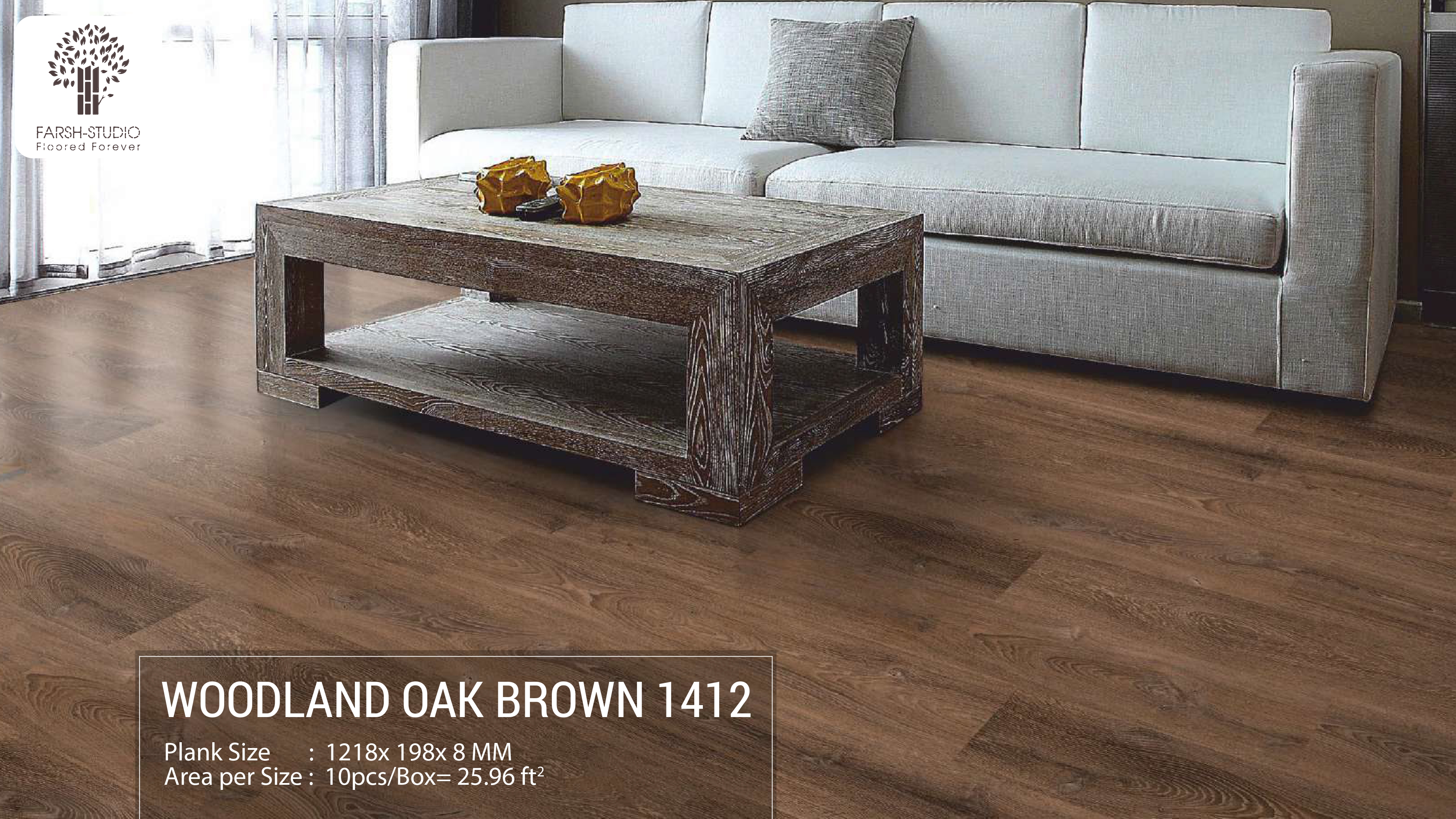 Woodland Oak Brown 1412 Wooden Flooring - Premium Quality