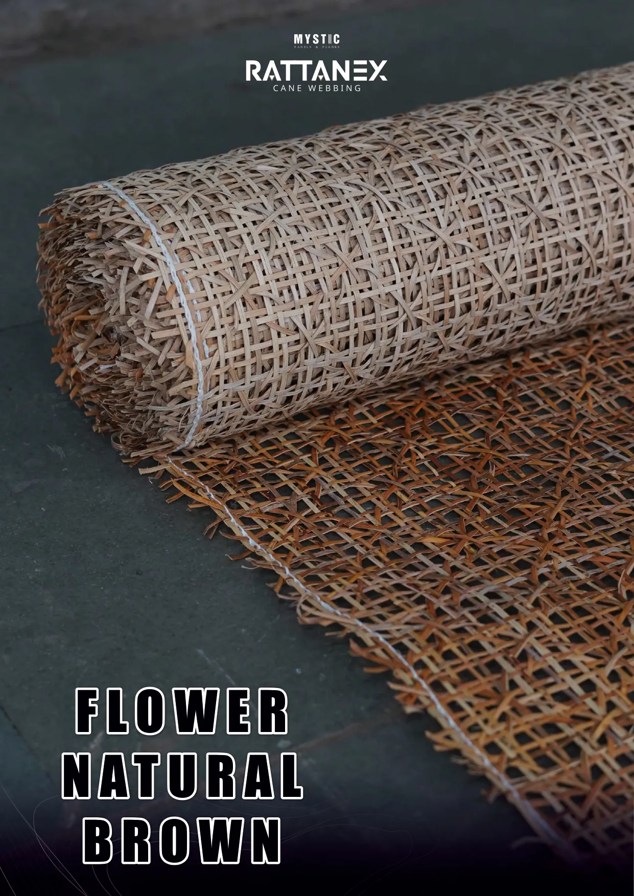 10 Rattan Cane Wall Paneling - Natural Woven Decor
