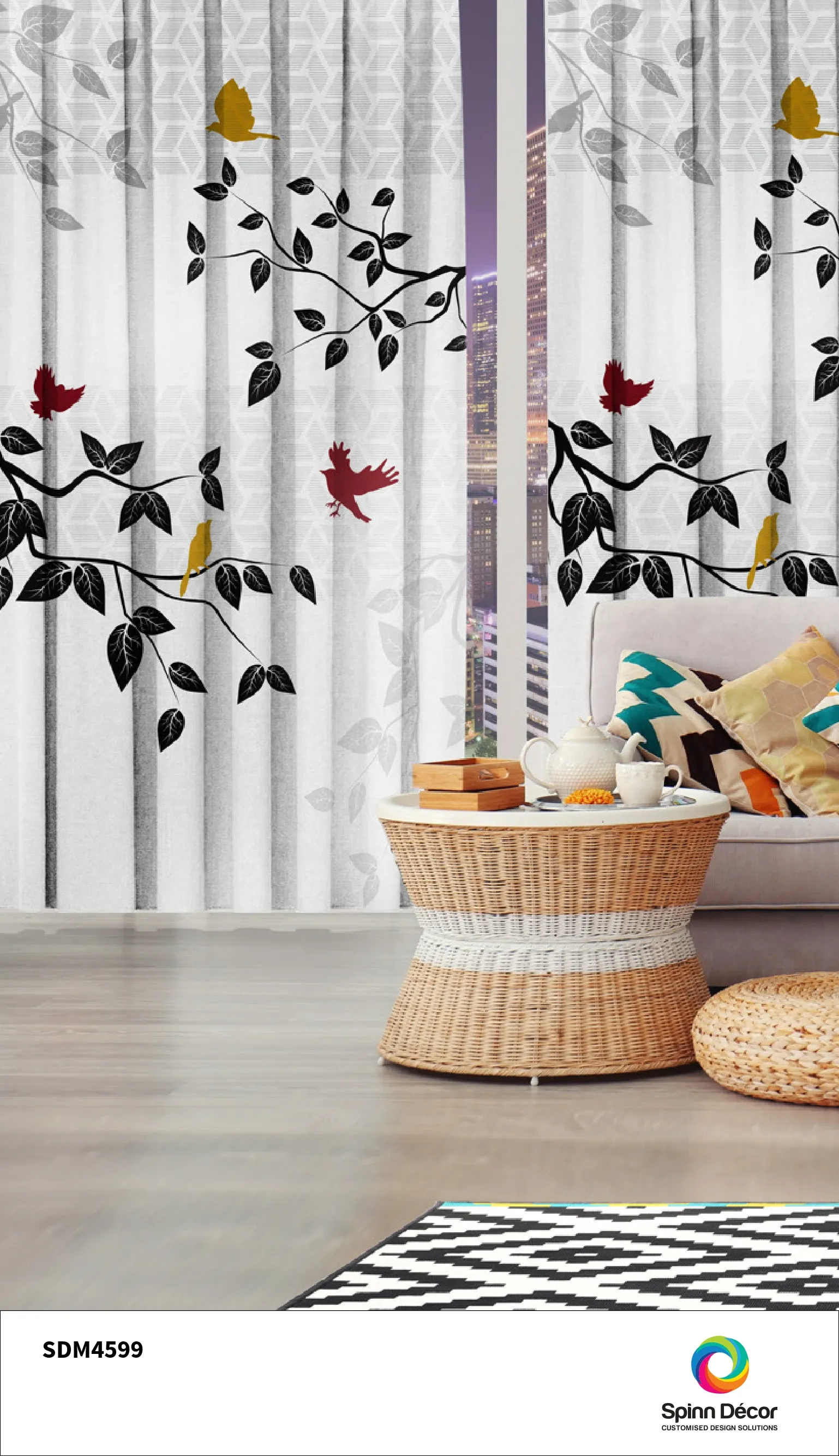 Customized Curtains - Spin Decor SDM4599